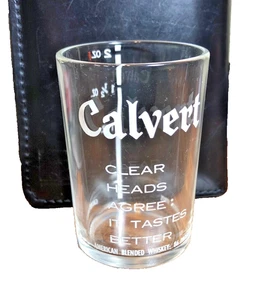 RAR Vintage Calvert klare Köpfe stimmen zu: Es schmeckt besser gemessen Schnapsglas - Bild 1 von 3