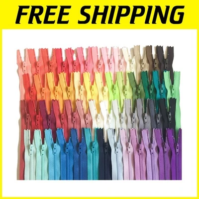110 Piece Nylon Coil Zippers Set - Assorted Colors - Image 1 of 4