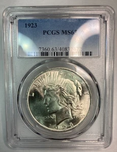 1923 Silber Peace Dollar PCGS MS63 - Bild 1 von 3