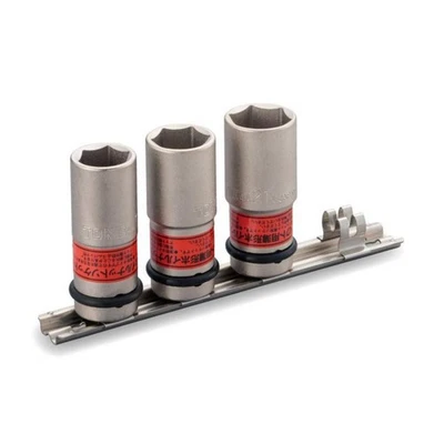 TONE impact thin foil nut socket set (with holder) HA403N 3 items included - Image 1 of 3