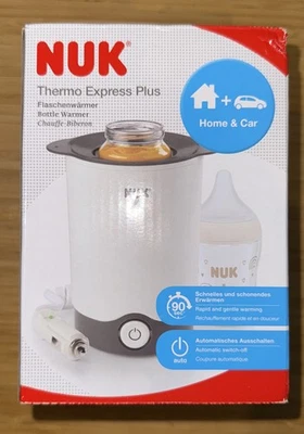 NUK Thermo Express Plus Flaschenwärmer | schonendes Erwärmen von Nahrung 90sek - Bild 1 von 3