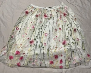 Falda midi forrada de tul See You Monday bordada para mujer talla XL - Imagen 1 de 11