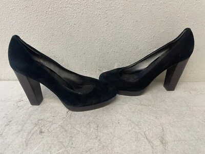 Banana Republic Tabitha 棕色麂皮绒皮革高跟鞋女式尺码 — 第 1/4 张图片