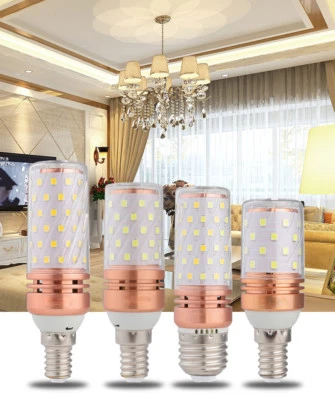 6Pcs 8W/12W/16W LED Corn Light Bulb E27/E14 Lamp Energy Saving 360°Wide Flood - Image 1 of 4