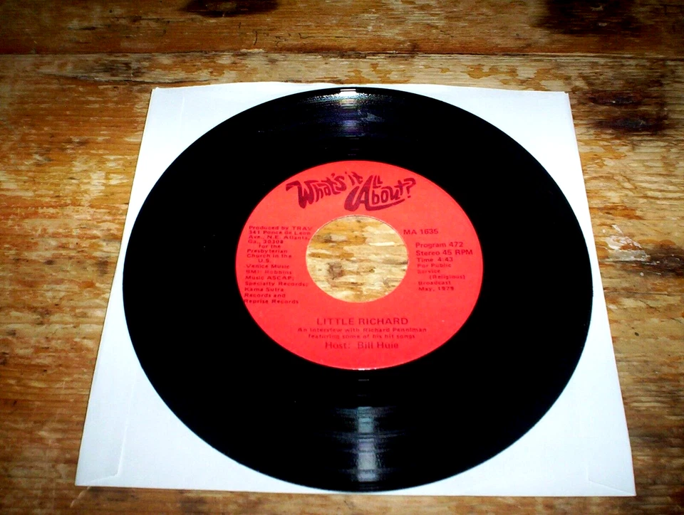 HARRY CHAPIN / LITTLE RICHARD interview & music WHAT'S IT ABOUT? PROMO 45 NM- - Image 1 of 1