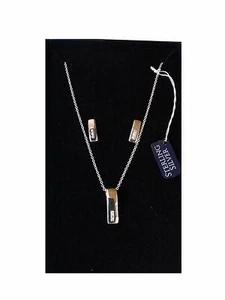Collar y pendientes de circonio cúbico de plata esterlina colección Kendall - Imagen 1 de 1
