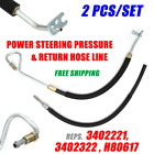 For Silverado 1500 4Wheel Drive Power Steering Pressure & Return Hose Line 07-12