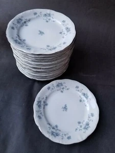Lote de 16 placas de pan de guirnalda azul Johann Haviland, como nuevas 6,25" de diámetro - Imagen 1 de 3