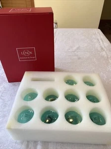 Lenox American By Design Lighted Blue Snowflake Garland Glass Holiday 10ft - Picture 1 of 7