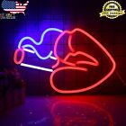 Lips Neon Sign Red Blue White Led Neon Light USB Powered Sexy Lips Led Sign,Sign