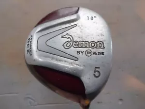 PRE~LOVED RAM DEMON GOLF 5 FAIRWAY WOOD ~ 18' LOFT ~ 230 CC HEAD ~ REG GRAPHITE - Picture 1 of 7