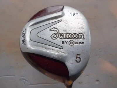 PRE~LOVED RAM DEMON GOLF 5 FAIRWAY WOOD ~ 18' LOFT ~ 230 CC HEAD ~ REG GRAPHITE - Image 1 of 4