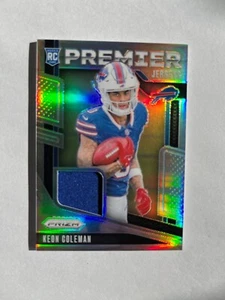 2024 Prizm Keon Coleman RC#PJ-KON Premier Jerseys Silver Prizm *Buffalo Bills* - Picture 1 of 2