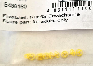 Märklin E486160 Handrad Bremsrad gelb Güterwagen Spur H0, 10 Stück, 486160 NEU - Picture 1 of 1