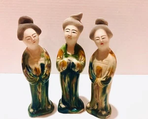 Figuren Vintage 3 Japan Geishas keine Chips oder Beschädigungen handbemalt Sammlerstücke - Bild 1 von 4