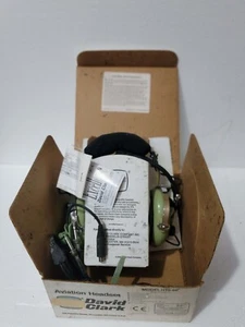 DAVID CLARK H10-60 HELICOPTER HEADSET AVIATION HEADPHONES PN.40128G-01 FREE SHIP - Picture 1 of 11