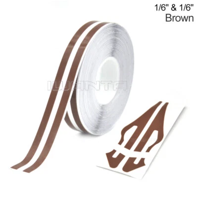 1/6" y 1/6" Pin Rayas Línea Hágalo Usted Mismo Cinta Vinilo Calcomanías Adhesivo Coche 32 ft Foto 1 de 4