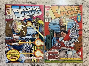 Awesome 1992 Marvel Comic Cable Blood & Metal #1 & 2 Complete Set NM Condition - Picture 1 of 11