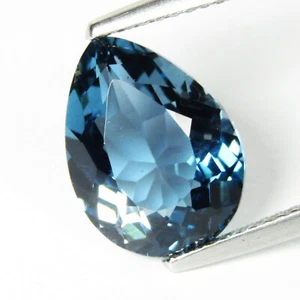 4,96 kt Ausgezeichnet Natürlicher London Blautopas Birnenform Sammlung Edelstein - Bild 1 von 4