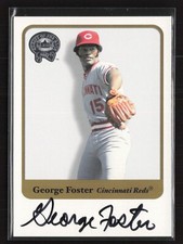 George Foster 2001 Fleer Greats of the Game Auto Reds Legend Autograph