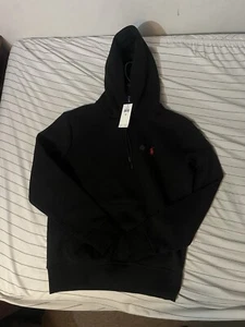 Polo Ralph Lauren Men’s Pull Over Black Hoodie Sweatshirt ( Large ) - Picture 1 of 4