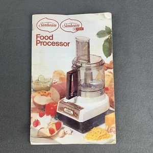 Sunbeam Le Chef Food Processor Vintage Cookbook Recipes and Instructions Manual - Imagen 1 de 3