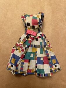 Japanese Exclusive Francie Mondrian Multi-Color BLOCK Print Dress - Picture 1 of 4