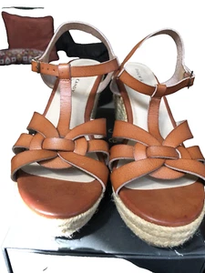 Rock & Candy by Zigi Wedge Sandals Women's size 10 Fola Tan - Picture 1 of 7