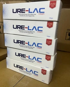 lot of 5 pcs Urelac Cream 100gm 10% urea + 2% lactic acid for dry and rough skin - Picture 1 of 4