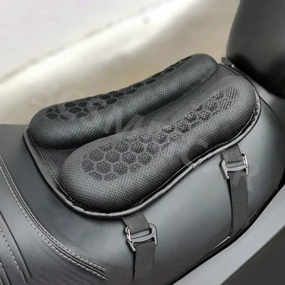 3D Honeycomb Motorcycle Seat Cushion Cover Comfortable Pressure Relief Gel Pad - Image 1 of 4