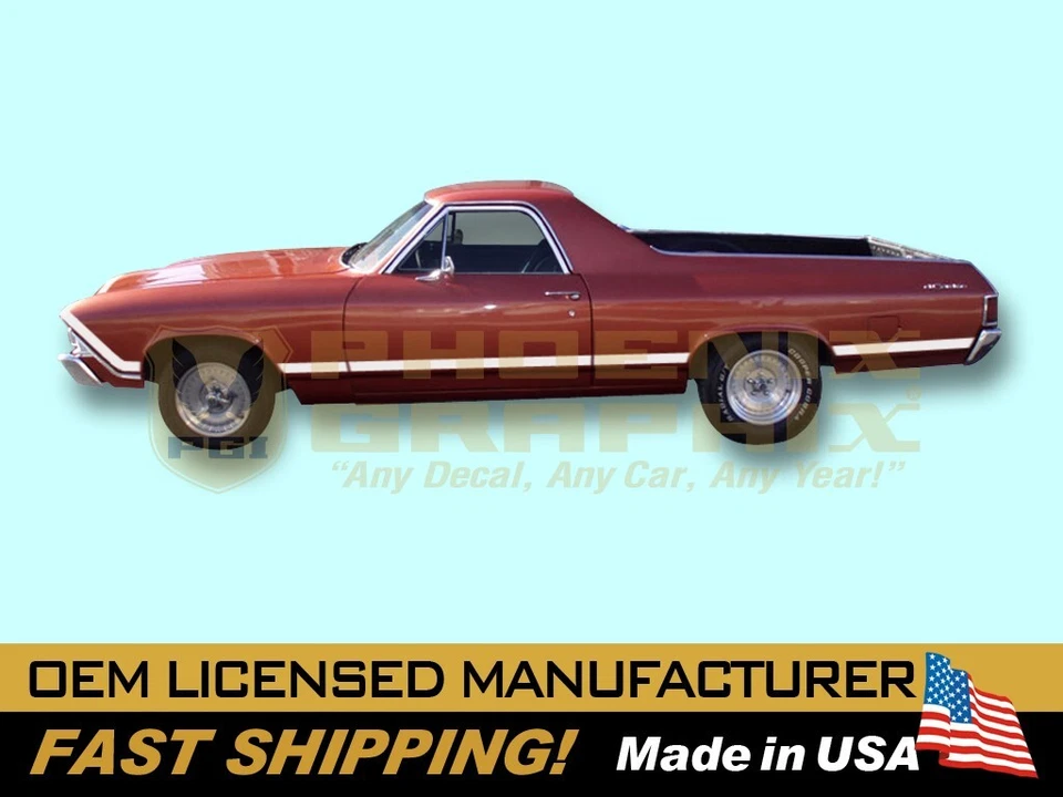 1968 Chevrolet El Camino SS Super Sport Decals & Stripes Kit - Image 1 of 1