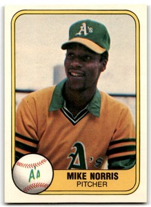 1981 Fleer Mike Norris Oakland Athletics #573 NM-MT