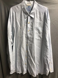 Men's Tommy Bahama Light Blue Linen Shirt Size 3X - Picture 1 of 1