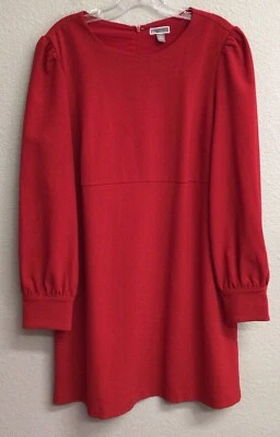 Vestido Chelsea 28 para mujer talla XL rojo crepé cuello redondo trabajo carrera midi vacaciones Foto 1 de 4