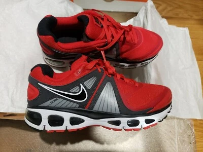 NIKE AIR MAX TAILWIND +4 FLYWIRE SZ 8 RED BLACK RUNNING OG VNDS RARE 453976-600 - Image 1 of 4