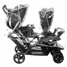 capote avant poussette double graco