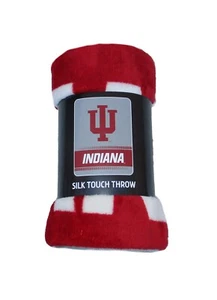 Indiana Hoosiers Fleece Throw Blanket 45" x 60"  Team Colors - Picture 1 of 2