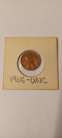 1965 Penny Uncirculated Excellent Condition Cover