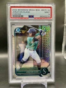 2022 Jonatan Clase 1st Bowman Chrome Mega Box PSA 9 Mint #118 Mariners RC - Bild 1 von 3