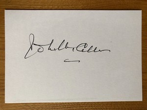John McCallum actor 6x4 signed autographed card 