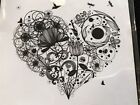 IndigoBlu cling rubber stamp - Love Is floral flowers heart dragonfly etc