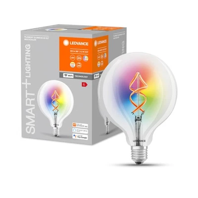 LEDVANCE G60D, Lampada Smart LED con Wifi, E27, colore RGB, forma del globo xQFM - Immagine 1 di 4