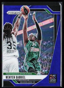 2024-25 Panini Prizm Euroleague Wenyen Gabriel Blue Prizms /199 #194 - Picture 1 of 10