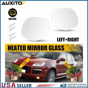 Left Right Mirror Glass Heated Power Adjust Heated for 2008-2010 Porsche Cayenne - Bild 1 von 13
