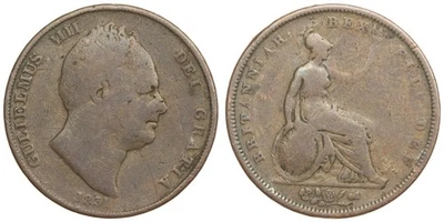 Great Britain - Penny 1831 - George IV, Copper Britannia Coin - Image 1 of 3