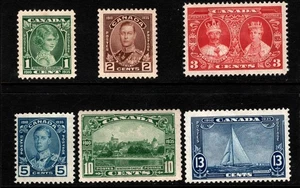 Juego Jubileo de Plata Canadá OPC 1935 Sc#211-216 Como Nuevo Sin Goma VF 51310 - Imagen 1 de 2