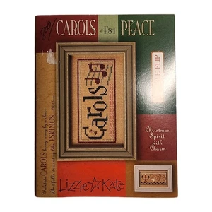 Lizzie Kate Carols Peace W/ Charms Double Flip F81 Cross Stitch Chart - Picture 1 of 5
