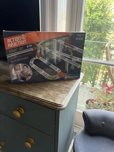 Clementoni Action Reaction Stunt Set Modular Marble Run STEM. New Sealed - Picture 1 of 2