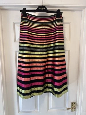 Beautiful LINEA Satin Ribbon Tulle Fully Lined A Line Skirt UK Size 8 - Image 1 of 4