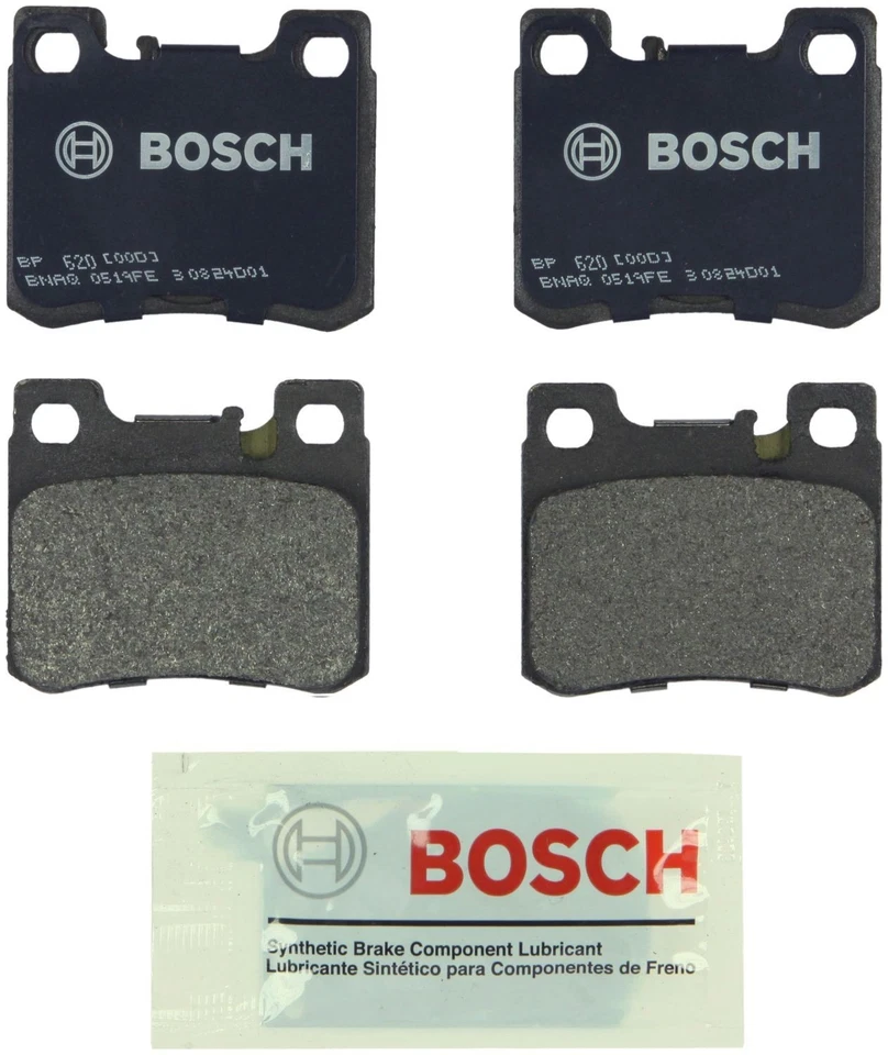 Conjunto de pastilhas de freio a disco Bosch traseira BP620 para 90-97 Mercedes C280 300E C220 C36 AMG - Imagem 1 de 3